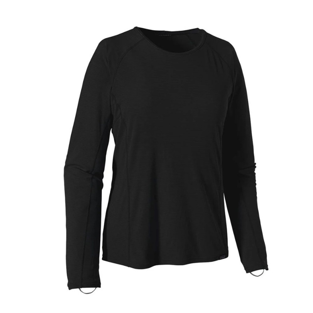 NWT Patagonia Women's Capilene Lightweight Crew Top Black XL Style 45646